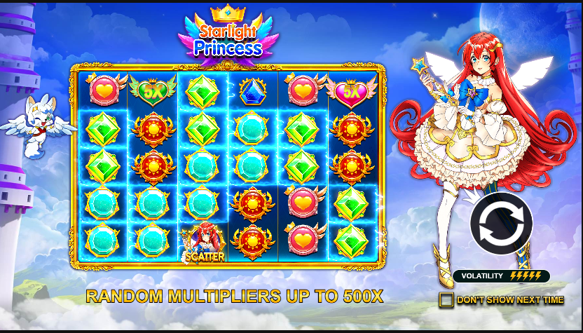 Starlight Princess pokie like Royal Reels